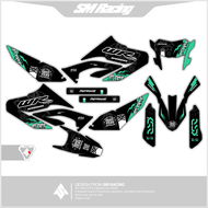 Decal Stiker Yamaha WR 155r Full Body Warna Hitam Tosca Design Terbaru