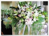 台北市花蝶網路花店~喪禮追思哀悼懷念高架花籃(單)一個~免運費.台北.板橋專人送達~