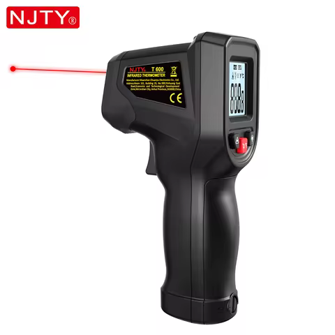 NJTY T600 Infrared Thermometer Gun Non-Contact -58°F to 1112°F Professional Industrial Laser Tempera