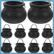 Halloween Decor Cauldron Candy Bucket Witches Basket for Party Jars Holder Storage Container Small C