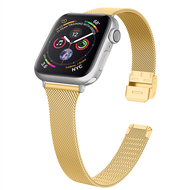 Milanese วัสดุ สแตนเลสสตีลt สายนาฬิกา for apple watch ultra band 49mm 41mm 45mm 42mm 44mm 38mm 40mm สาย Folding Buckle สาย for apple watch series 8 7 6 SE 5 4 นาฬิกา สมาร์ทวอทช์ สายนาฬิกาข้อมือสำหรับ