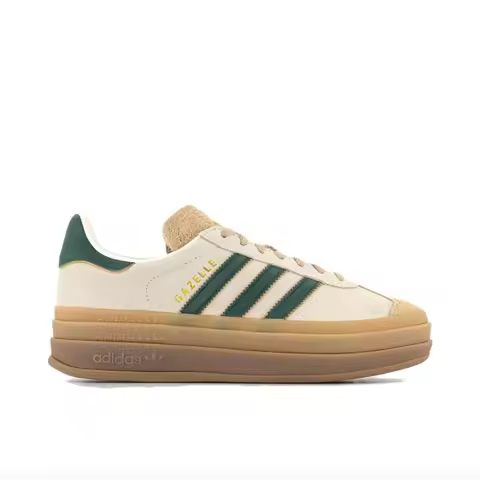 Adidas Originals GAZELLE BOLD Women's Skateboarding Shoes, Impact Resistance, Platform Sneakers, Bei