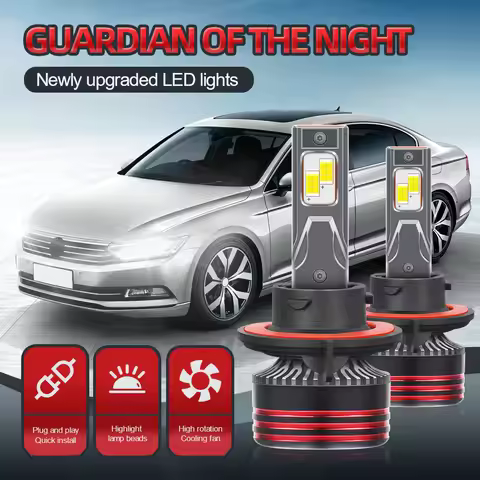 25000LM Upgrade LED high/low beam H13 Car Headlight Bulbs 150W Canbus Error-Free 600% Brighter