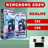 Realme C51, C55 kingkong blue tempered glass | Realme screen protector | Julyca
