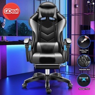 GDeal PU Leather High Back Adjustable Ergonomic Racing Gaming Chair Computer Chair With Foot Rest an