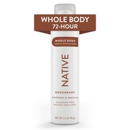 Native Whole Body Deodorant Spray Contains Naturally Derived Ingredients, Deodorant for Women & Men
