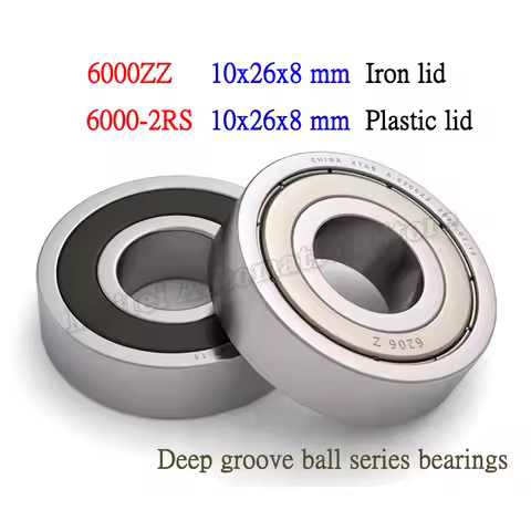 6000-2RS 6000RS 6000ZZ Miniature precision bearing roller deep groove ball bearing 10*26*8 mm 10x26x