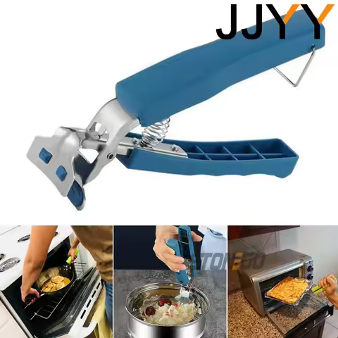 Hot Dish Plate Bowl Clip Clamp Gripper Hot Pot Pan Bowl Holder Handle Plate Tongs for Various Contai