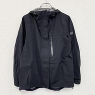 AIGLE 山地派克大衣/連帽衫，隱形門襟，黑色，38 碼，古著