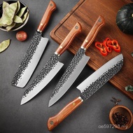 Chef's Knife Meat Cleaver Forged Small Kitchen Knife Set Sharp Steel Wooden Handle 5CR15MOV Meat Fac