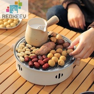 BBQ Charcoal Grill Portable Barbecue Grill Pan with Grill Net for Camping Picnic [Redkeev.sg]