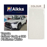 TOYOTA COROLLA CROSS 089 PLATINUM WHITE 2K CAR PAINT / CAT KERETA