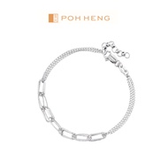 Poh Heng Jewellery 18K Bracelet in White Gold