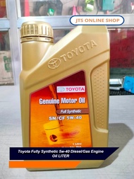 Toyota Fully Synthetic 5w-40 Diesel/Gas Engine Oil LITER