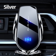 GOOJODOQ Car Phone Holder 1.5W High Speed Wireless Charger with On Off Button | Lightning Type C And