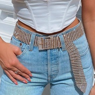 Accessories Shiny Rhinestone Belt Fashion Rhinestone Ladies Belt Metal Full Diamond Strobe Diamond B