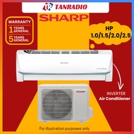 SHARP Aircond 5 STAR | 1.0HP / 1.5HP / 2.0HP / 2.5HP | J- Tech Inverter Air Conditioner 5 Star