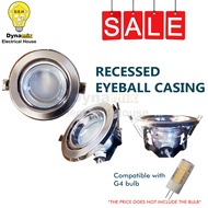 Recessed Eyeball Downlight Casing | Round 3" Silver | Ceiling Light | Lampu Siling | 天花板灯 | Dynamix Electrical House
