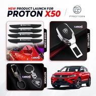 [Free Gifts For The first 50] New Proton X50 Door Guard Safety Belt &amp; Alloy Keychain With Stainless Keychain