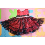 brandnew red birthday dress for baby girl 1 to 2 years old