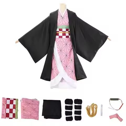 Halloween Cosplay Tanjiro Nezuko Cosplay Kids Shinobu Costume Japanese Anime Cartoon Halloween Costu