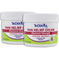 TriDerma Pain Relief Cream (4 Ounces (2 Pack Bundle)