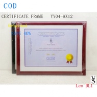 CERTIFICATE PHOTO FRAME ACETATE PLASTIC COVER 9x12inch YY04-9X12
