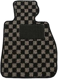 ZERO Floor Mats for Toyota Sienta Late 4WD H23/6~ NCP81G, NCP85G Euro Check Gold with Heel Pad