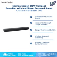 Harman Kardon 210W Compact Soundbar with MultiBeam Surround Sound Citation MultiBeam 700 | Plug and 