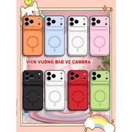 Phone Case IP 17 / IP 17 AIR / IP 17 PRO / IP 17 PRO MAX TPU square border with circle print LUCKY-M
