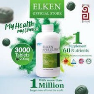CHEAPEST ELKEN Spirulina 3000 Tablets (ready stock)
