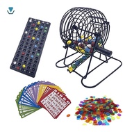 [ethel_richardson.]Deluxe Bingo Game Set with 6 Inch Bingo Cage, Bingo Master Board,75 Colored Balls
