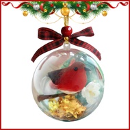 Birds Christmas Bauble Ornament Festival Animal Bauble Pendant Animal Christmas Ornaments for Holida
