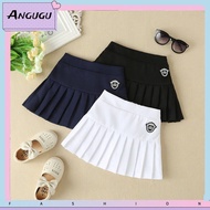 Angugu Girl Pleated Skirt College Style JK Kids Skirts Baby Summer Clothes High Waist Plaid Tennis Skirts 3 To 4 To 5 To 6 To 7 To 8 To 9 To 10 To 11 To 12 Year Old