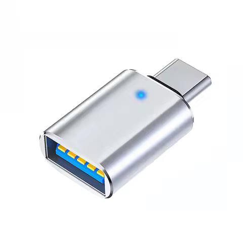 1PCS USB 3.0 OTG adapter USB-C to USB A converter suitable for Macbook Samsung Xiaomi Huawei LED USB