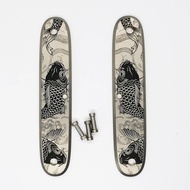 1 Pair Custom Made Koi Fish Titanium Alloy Scales for 93mm Swiss Army