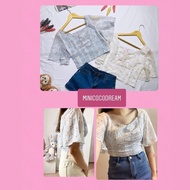 Flutter Sleeve Blouse[readystock]