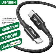 UGREEN Type-C Cable USB C male to male QC3.0 60W 100W Fast charging data cable