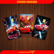 Emoney Flazz Etoll Skincard Atm Card Sticker Lighning Mcqueen Garskin Theme Atm Card Sticker