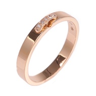 Chaumet 18K玫瑰金Liens Evidence Ring鑽石戒指Chaumet#53/US#6.5