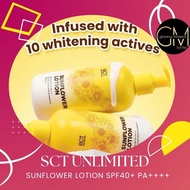 SCT Unli Sunflower body lotion spf40+ PA+ with niacinamide Hydrating Uv Moisture Nourishing