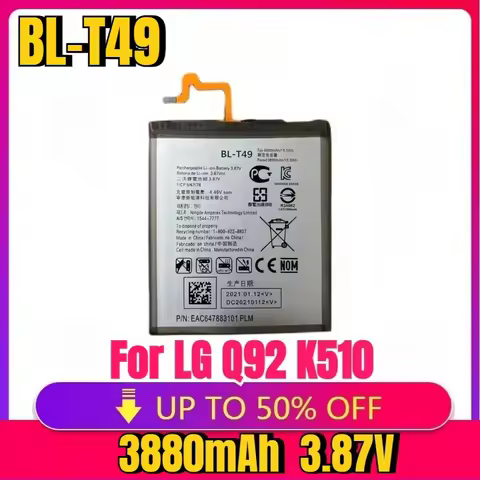 New High quality replaceable BL-T49 3880mAh Mobile Phone Battery For LG Q92 K510 K51S H735T LM-K410B