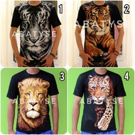 3D Tiger T-Shirt - 3D Character T-Shirt - Distro T-Shirt