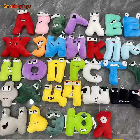 New 33 styles Alphabet Lore Russian Alphabet Lore Plush Stuffed Home decoration Educational Christma