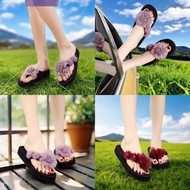 Shoes With Floral For Women Summer Floral 3Cm Beach Sandals Sandal Women Sandal Perempuan