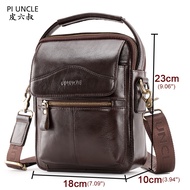 【A Creative】 Trend 2021 New Genuine Leather Mens Small Shoulder Messenger Bags Cross Body Small Tote