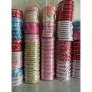 22mm Printed Fabric Ribbonlength 50 Yards