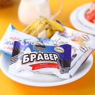 Snacks Ice Cream Wafer Cheese Flavor Biscuit Popular Leisure Chocolate Russian Origin 500g Bag Acond