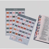 Mini Bible tab sticker set Books of the Bible tabs 66 Books Christian Bible