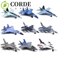 CORDE Fighter Aircraft Toy, Diecast F16 F22 F35 Aviao Plane Model, Tabletop Decor Pullback & Go Simu